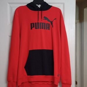 PUMA Red and Black Men's Hoodie